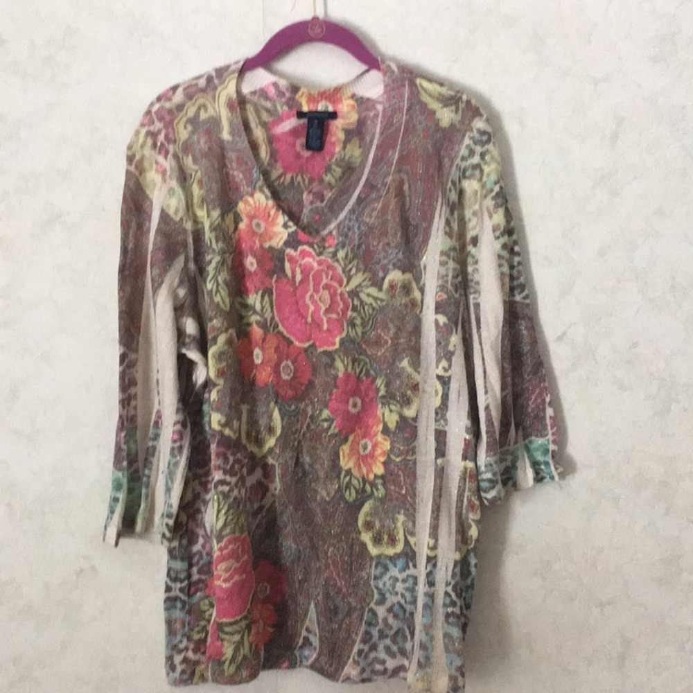 Floral sweater